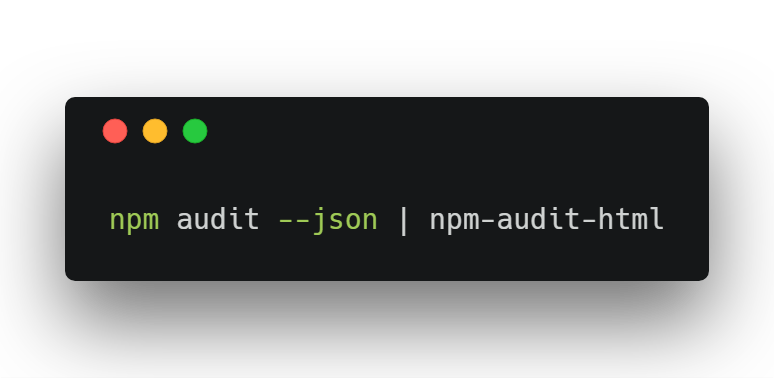 Announcing npm-audit-html!